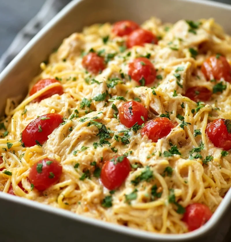 Creamy Chicken Spaghetti Casserole Comfort Food Reimagined