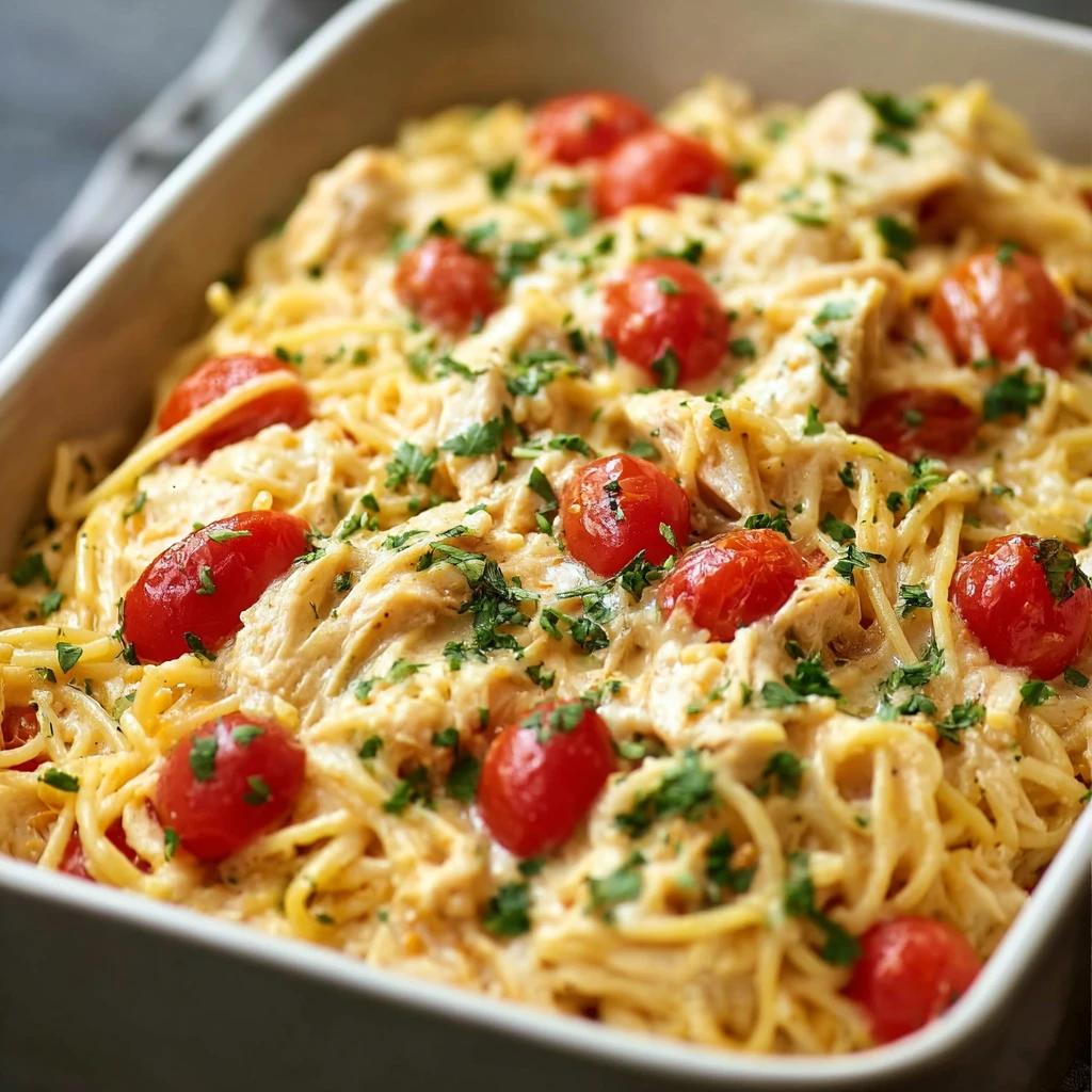 Creamy Chicken Spaghetti Casserole: Comfort Food Reimagined