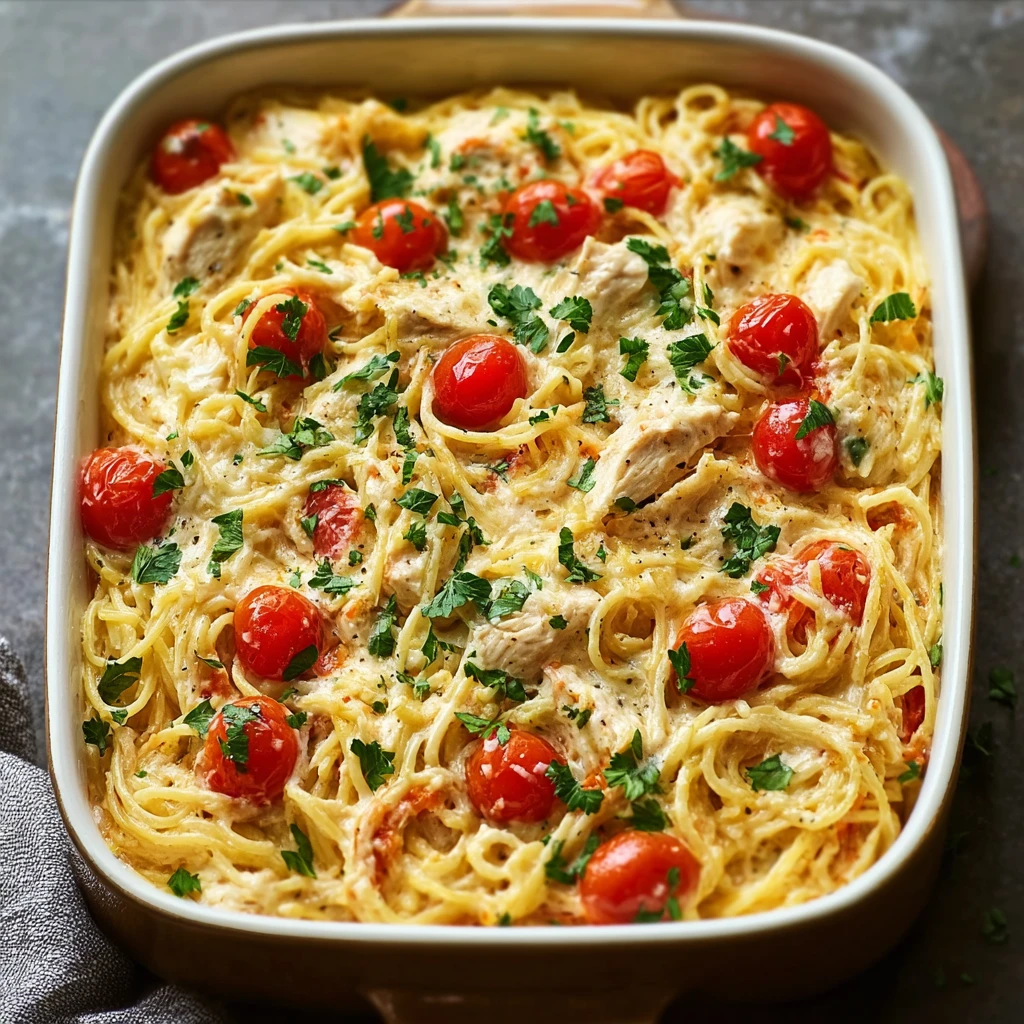 Creamy Chicken Spaghetti Casserole Comfort Food Reimagined