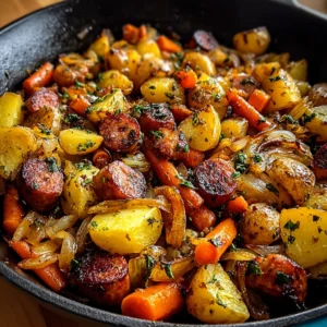 Create a Hearty Beef Sausage and Potato Skillet in 30 Minutes!