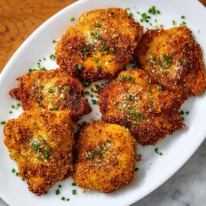 Crispy Air Fryer Breaded Chicken Thighs
