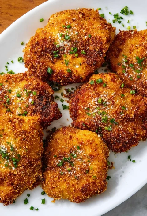 Crispy Air Fryer Breaded Chicken Thighs