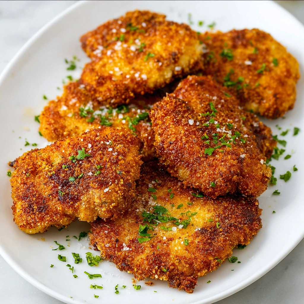 Crispy Air Fryer Breaded Chicken Thighs