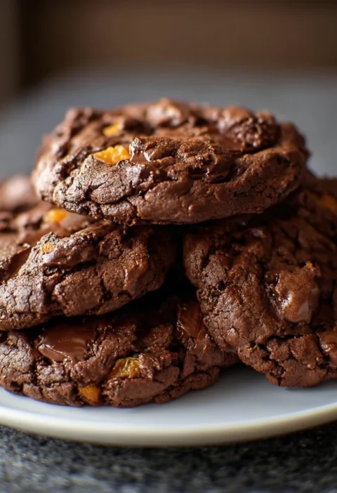 Dark Chocolate Apricot Cookies