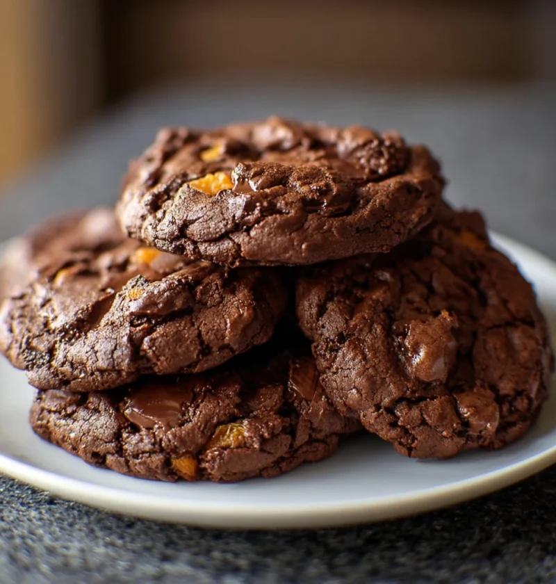 Dark Chocolate Apricot Cookies