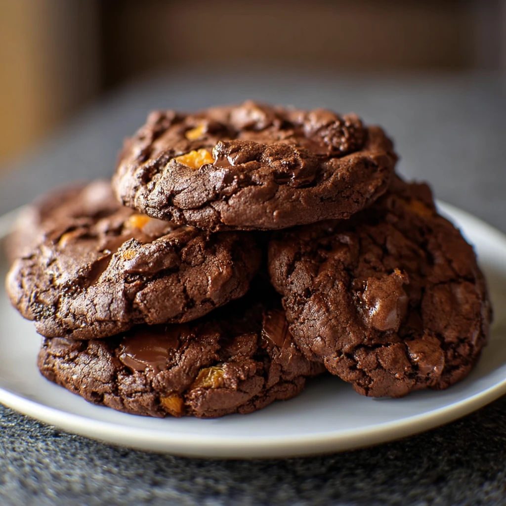 Dark Chocolate Apricot Cookies