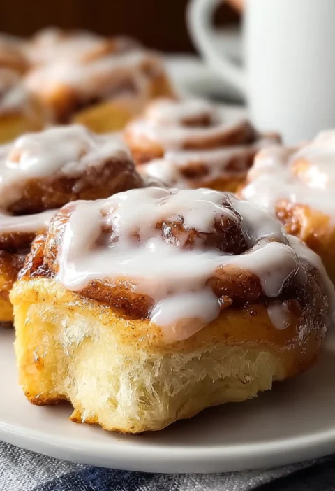 Delicious Breakfast Pigs Cinnamon Rolls Cozy Morning