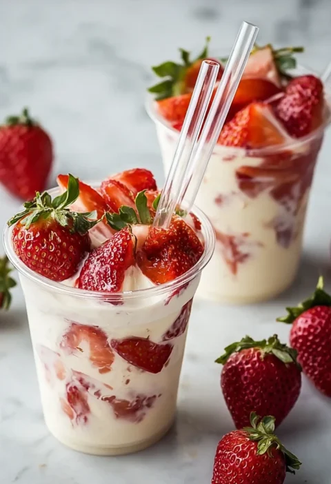 Delicious Fresas Con Crema Twist Strawberry Bliss