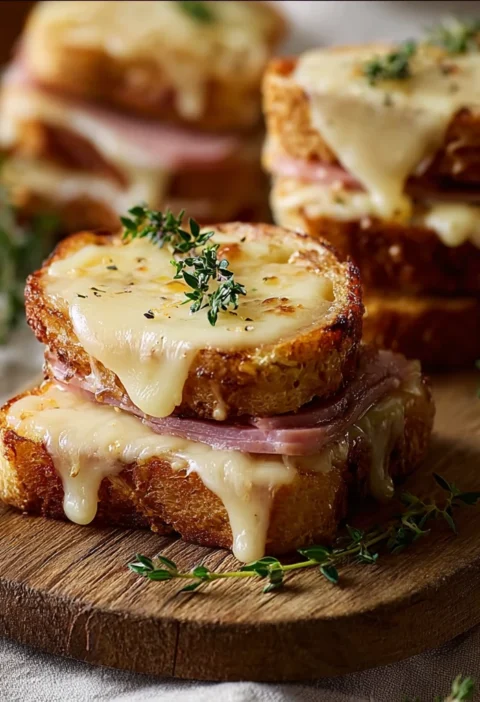 Delicious Mini Croque Monsieur Irresistible Snack Time