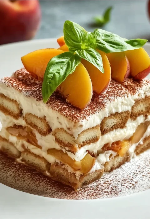 Deliciously Light Peach Tiramisu Your New Summer Favorite