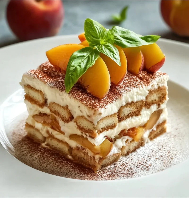 Deliciously Light Peach Tiramisu Your New Summer Favorite