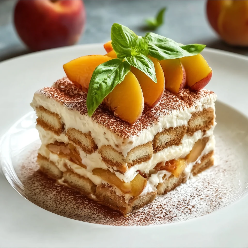 Deliciously Light Peach Tiramisu: Your New Summer Favorite
