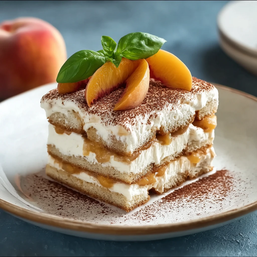 Deliciously Light Peach Tiramisu Your New Summer Favorite