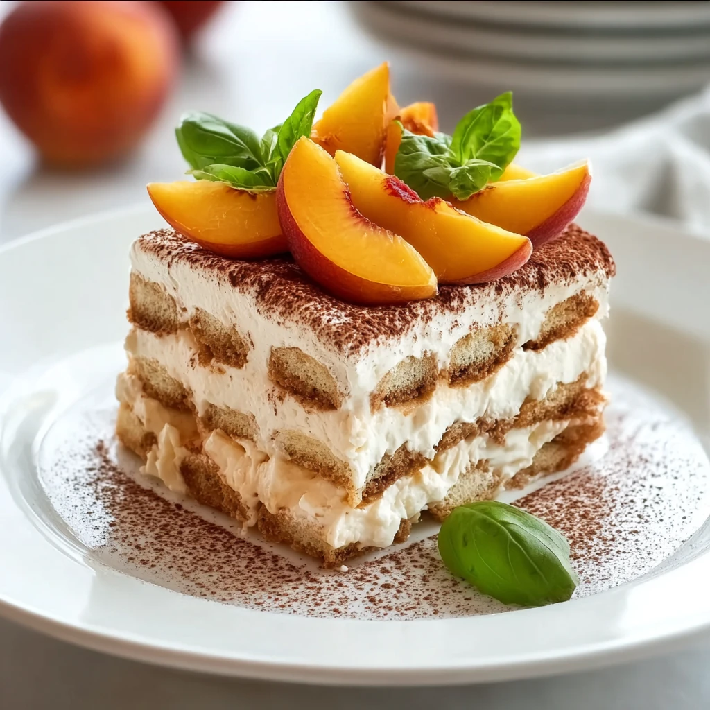 Deliciously Light Peach Tiramisu Your New Summer Favorite