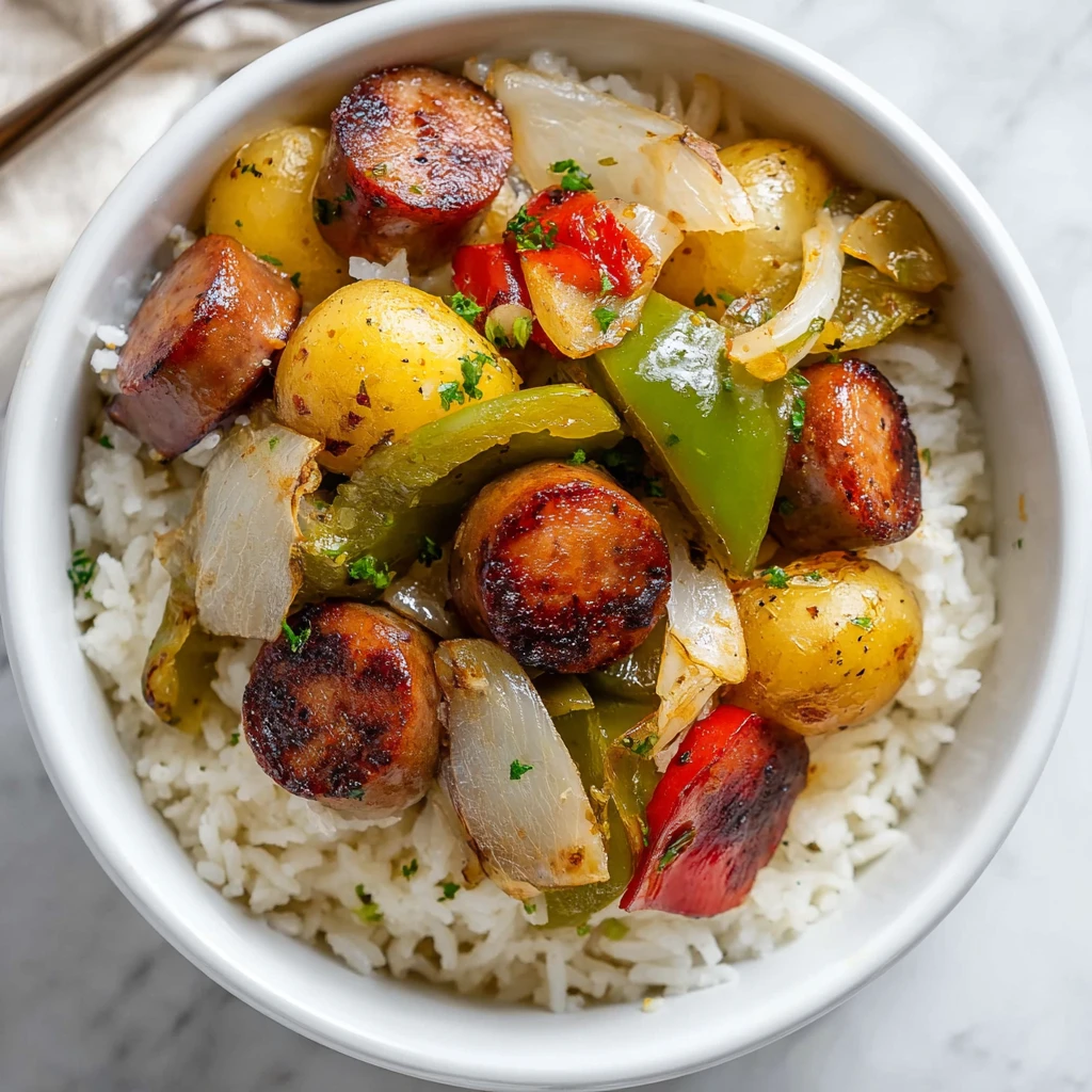 Easy Air Fryer Sausage and Potatoes