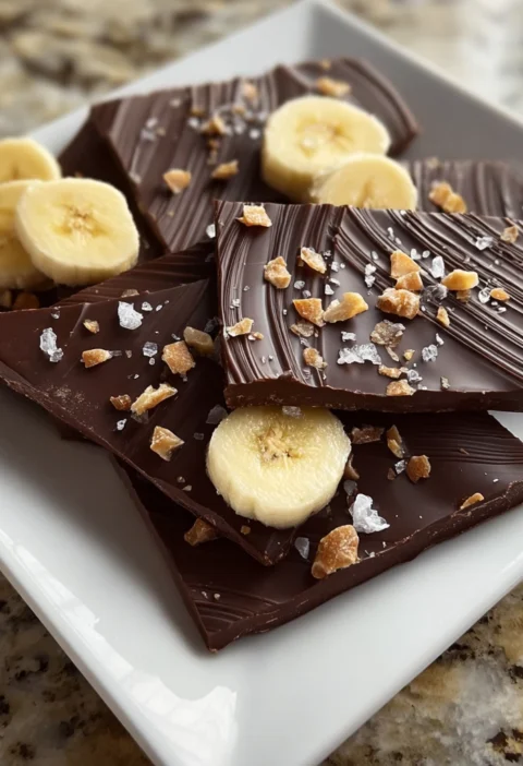 Chocolate Banana Bark Irresistibly Sweet