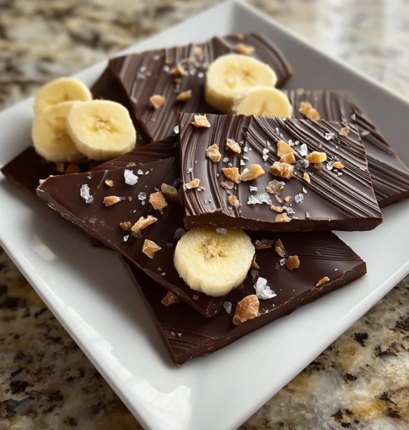 Chocolate Banana Bark Irresistibly Sweet