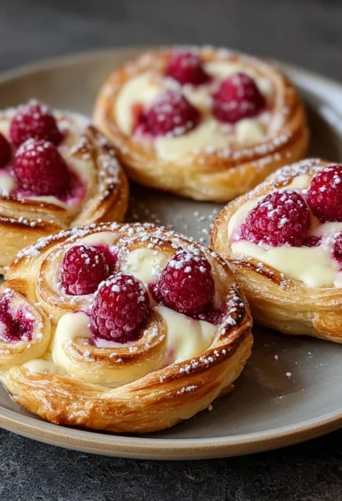 Indulge Sourdough Discard Raspberry Cream Cheese Danishes Today