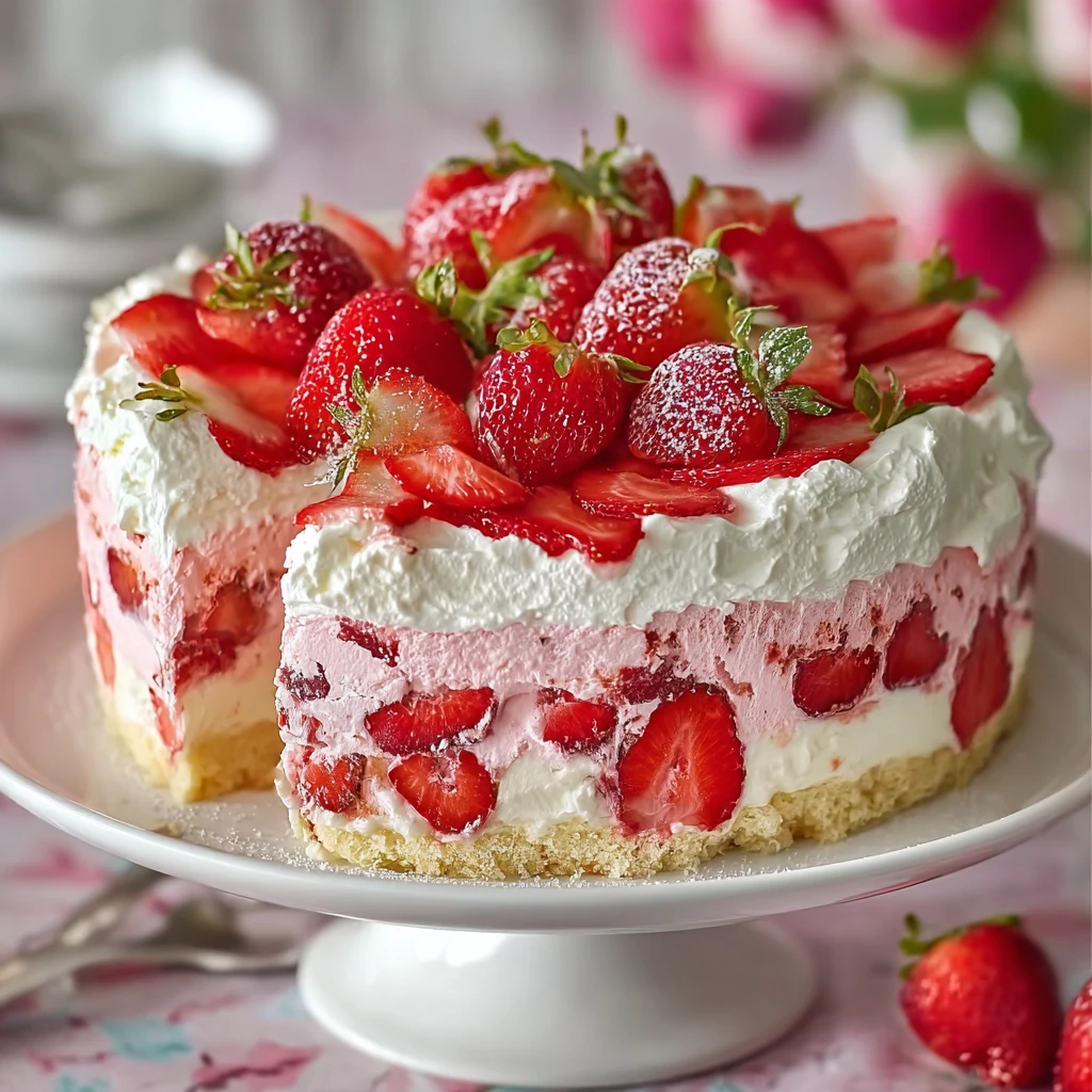 Irresistible Strawberry Earthquake Cake to Impress Everyone