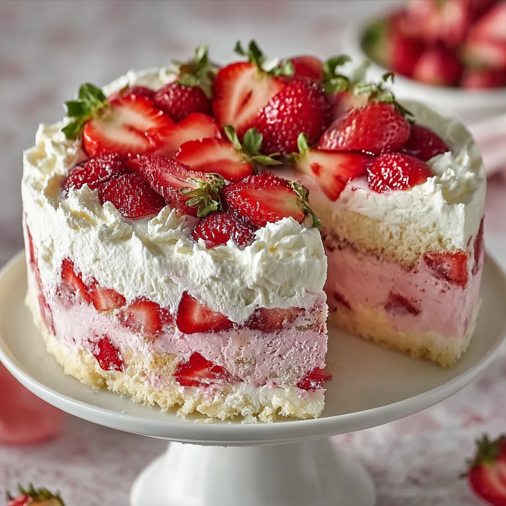 Irresistible Strawberry Earthquake Cake Impress Everyone