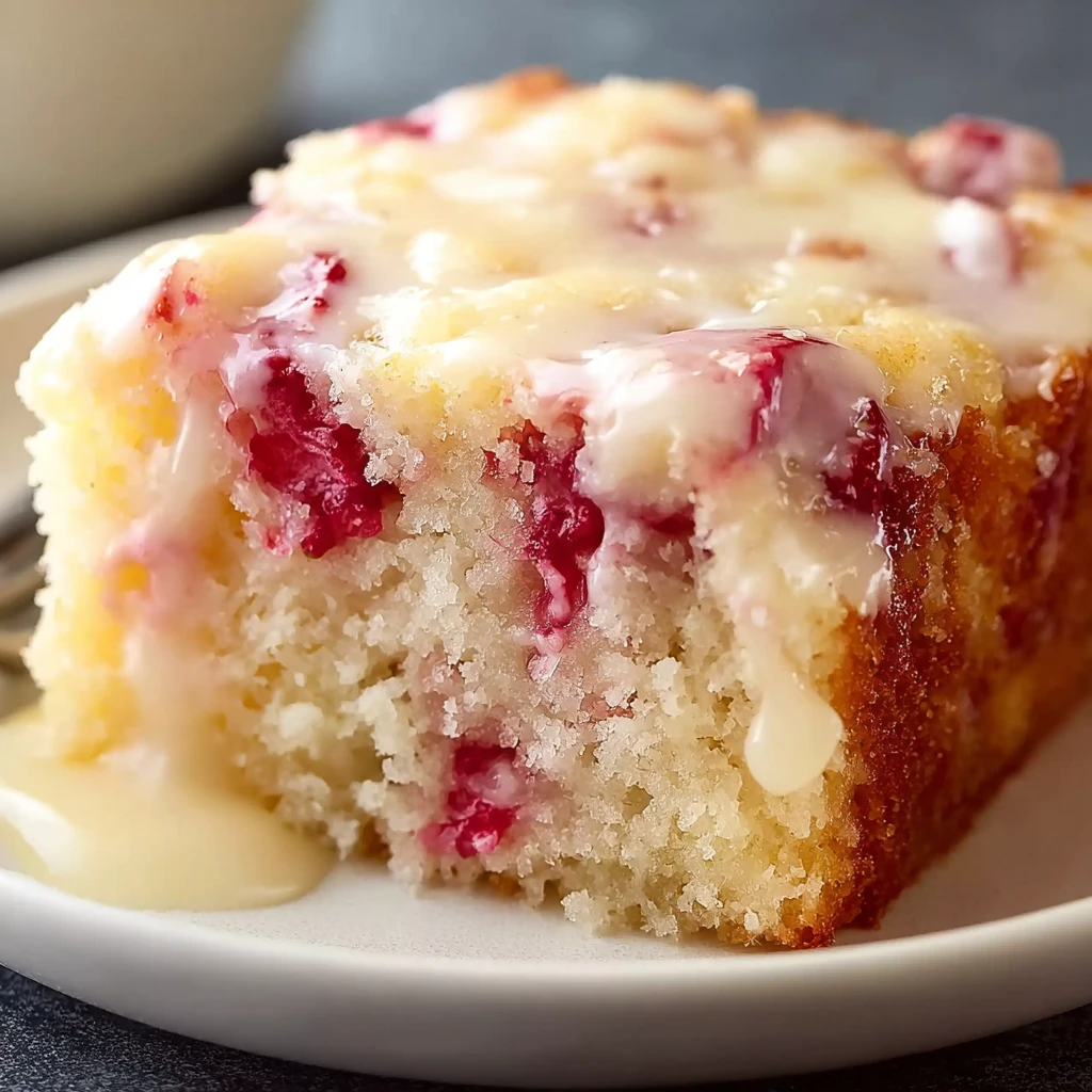 Moist Rhubarb Cake with Butter Sauce – Warm Dessert
