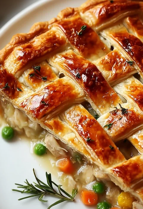 Puff Pastry Chicken Potpie Ultimate Cozy Comfort Dish