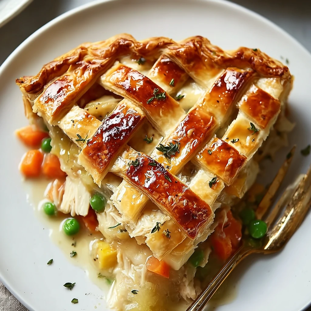 Puff Pastry Chicken Potpie Ultimate Cozy Comfort Dish