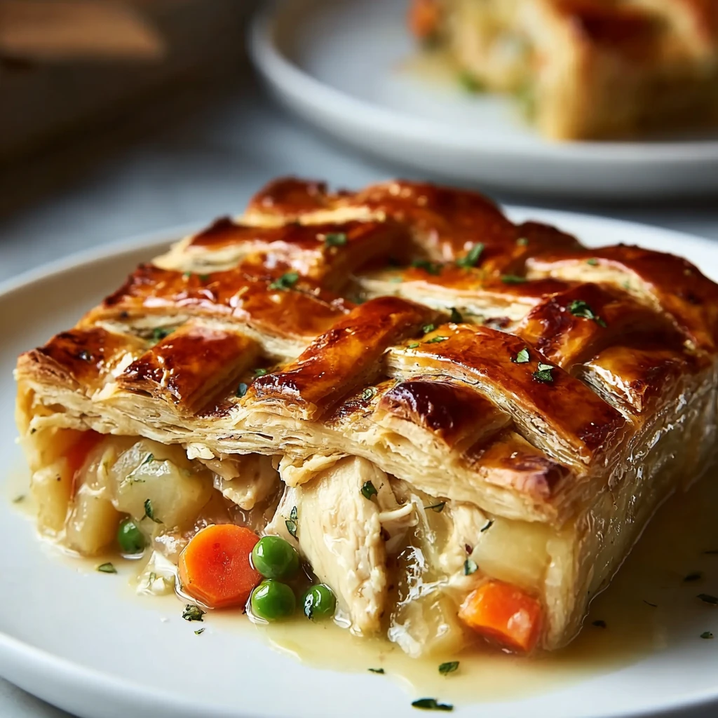 Puff Pastry Chicken Potpie Ultimate Cozy Comfort Dish