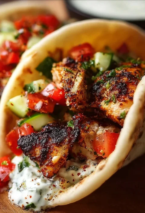 Mediterranean Chicken Tacos Weeknight Dinner