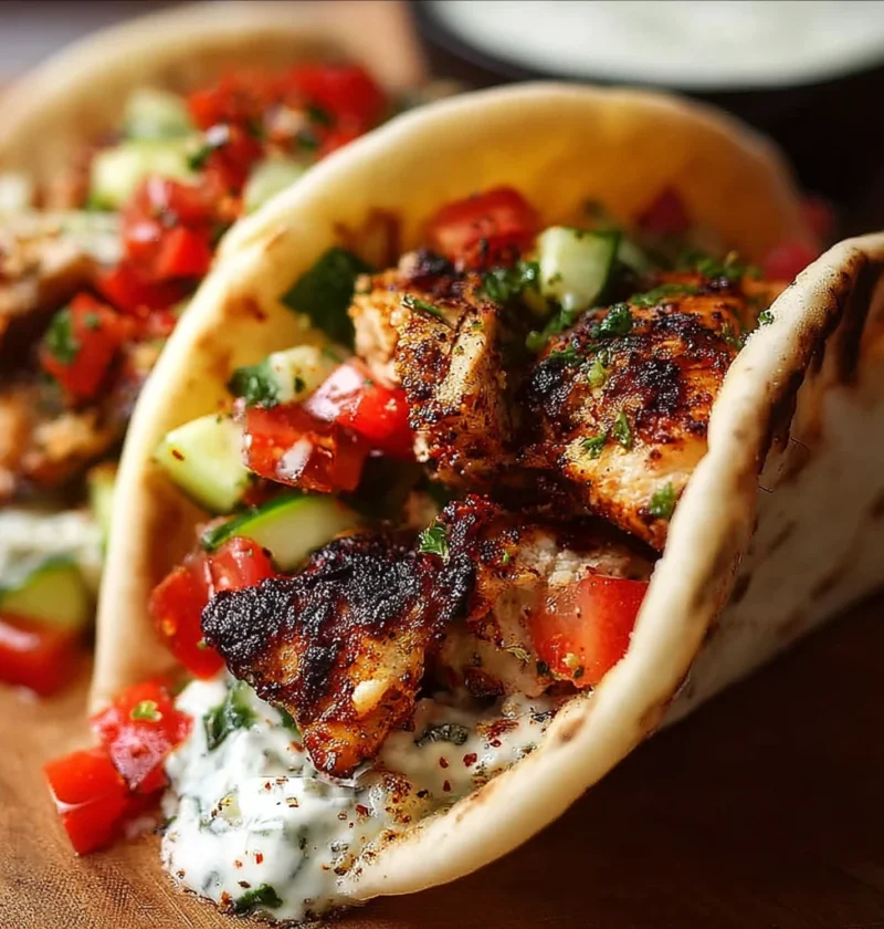 Mediterranean Chicken Tacos Weeknight Dinner