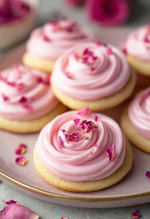 Raspberry Rose Cookies Irresistibly Sweet Floral Delights