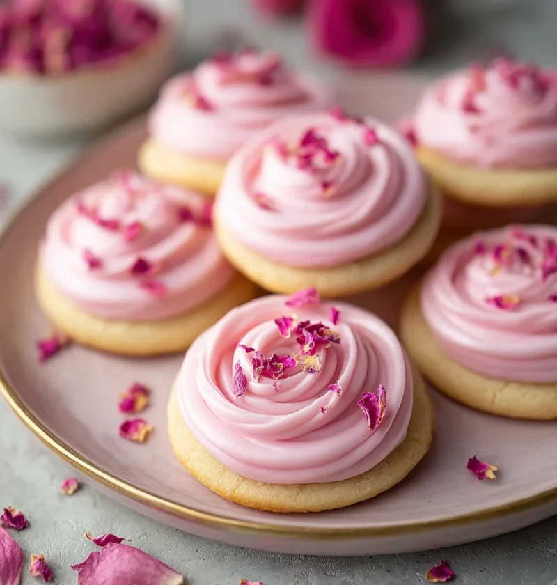 Raspberry Rose Cookies Irresistibly Sweet Floral Delights
