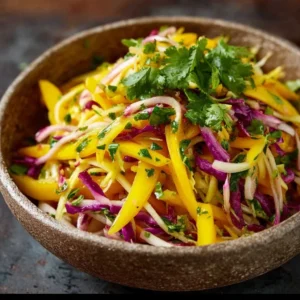 Refreshing Mango Slaw – Easy Tropical Side Dish