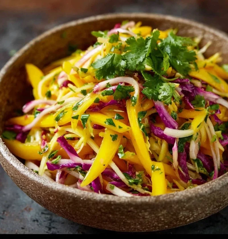 Refreshing Mango Slaw Tropical Side Dish