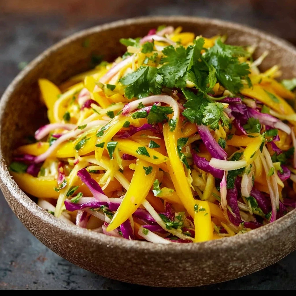 Refreshing Mango Slaw – Easy Tropical Side Dish