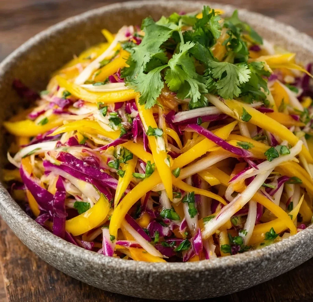 Refreshing Mango Slaw Tropical Side Dish
