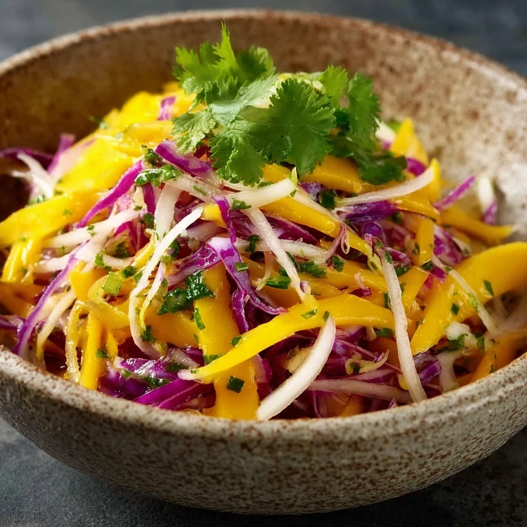 Refreshing Mango Slaw Tropical Side Dish
