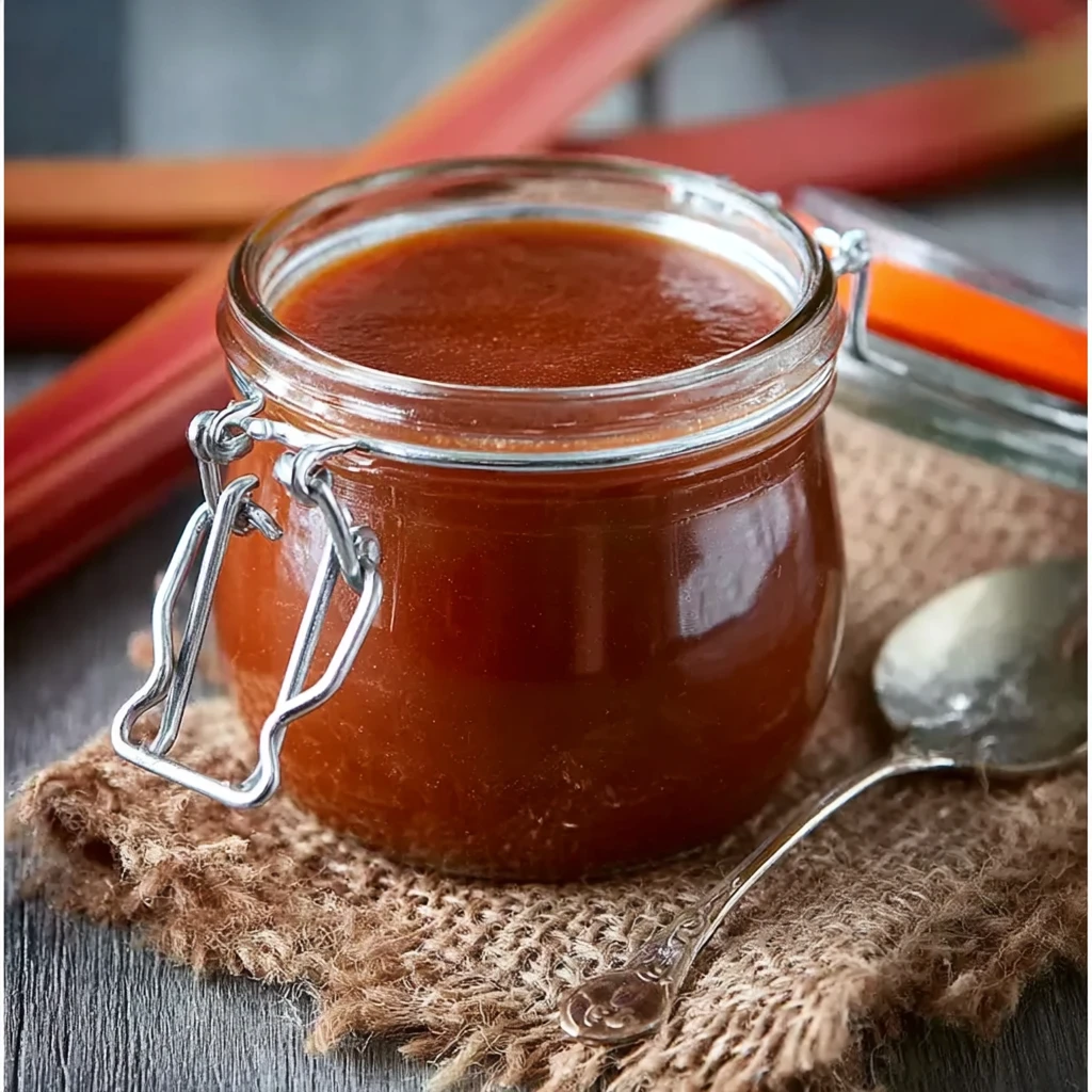 Roasted Rhubarb Barbecue Sauce Tangy Homemade Bbq