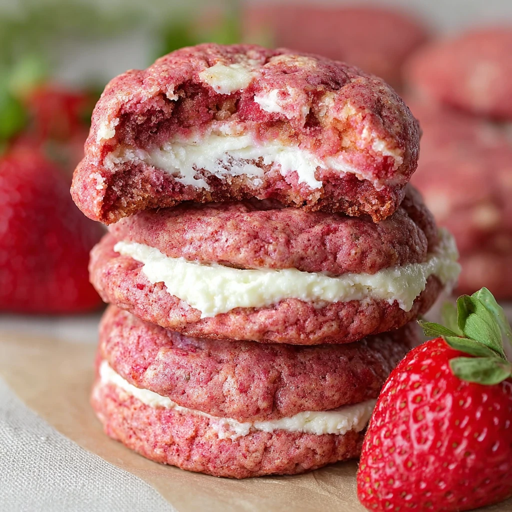 Strawberry Cheesecake Cookies