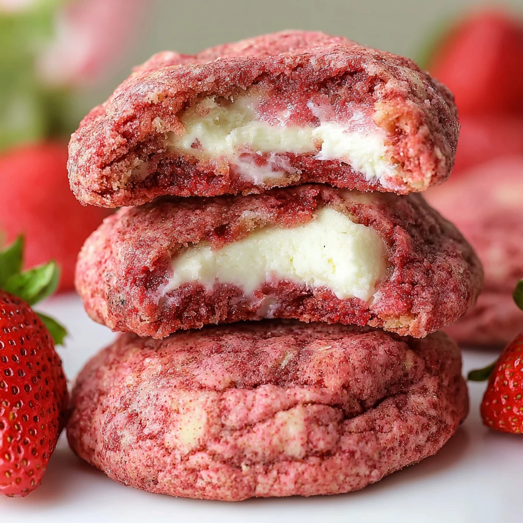 Strawberry Cheesecake Cookies