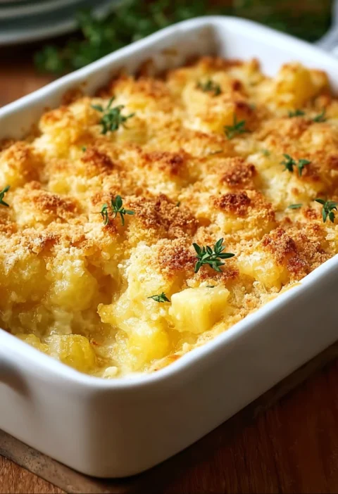 Tasty Pineapple Cheese Casserole Cozy Family Nights
