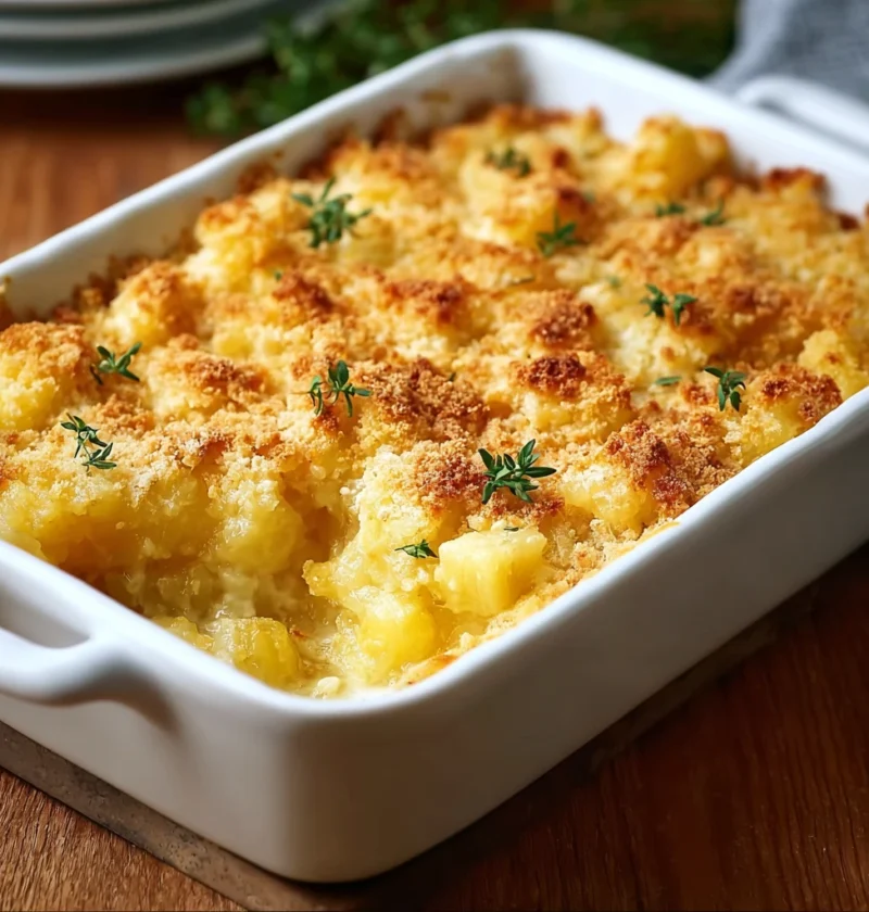 Tasty Pineapple Cheese Casserole Cozy Family Nights