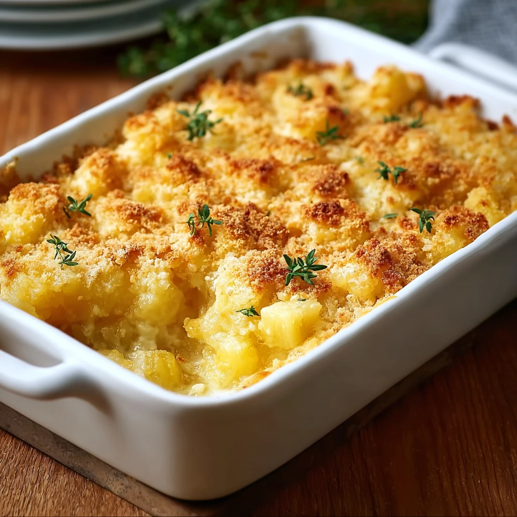Tasty Pineapple and Cheese Casserole for Cozy Family Nights