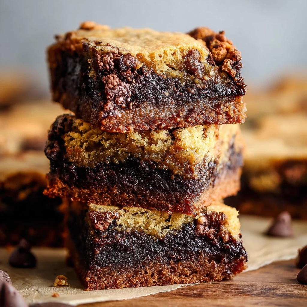 Thick Chewy Sourdough Discard Brookies Chocolate Chips