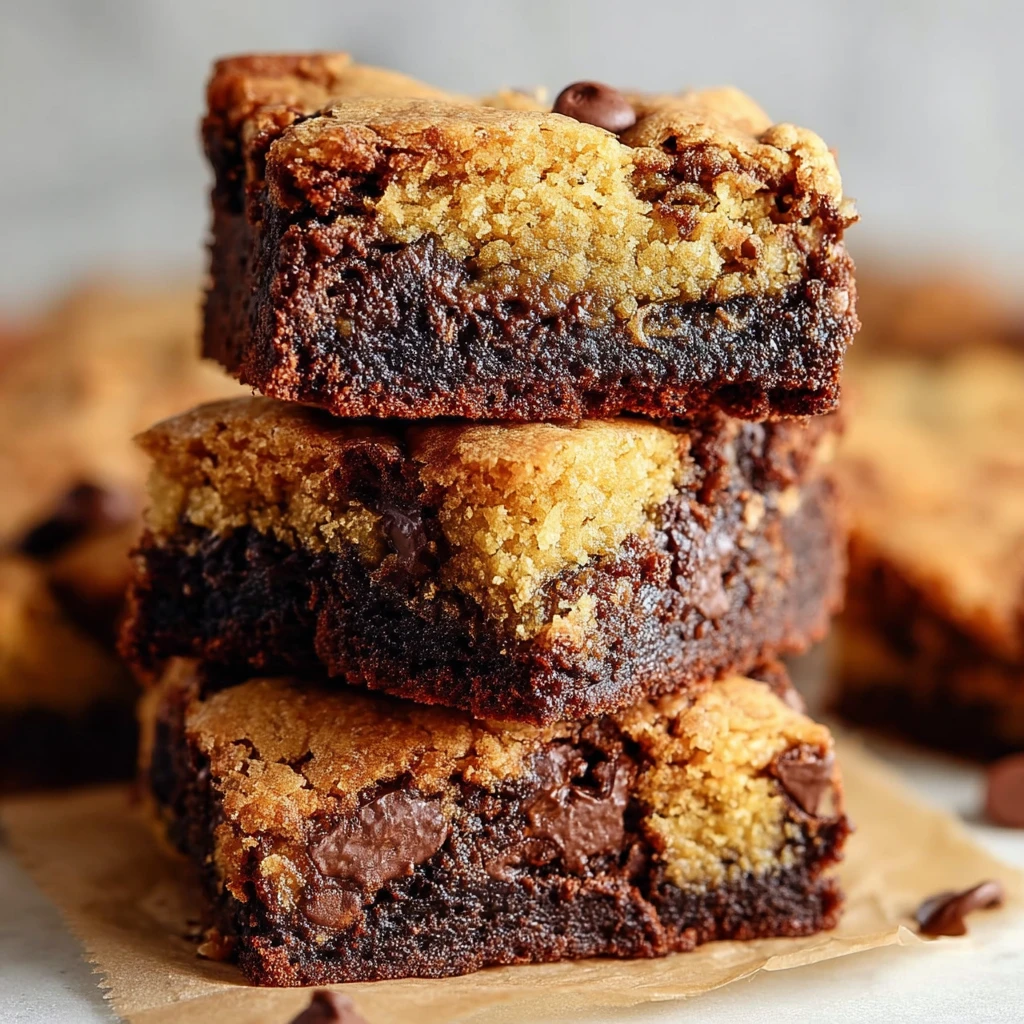Thick Chewy Sourdough Discard Brookies Chocolate Chips