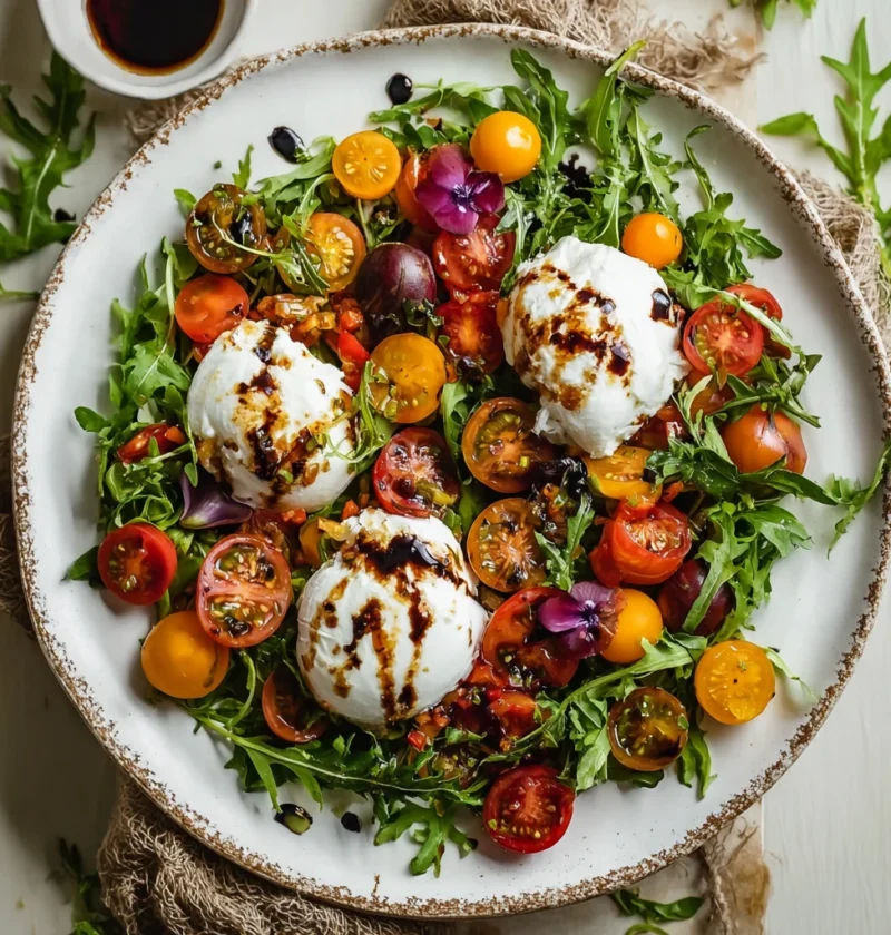 Ultimate Burrata Salad Balsamic Glaze Flavor Lovers