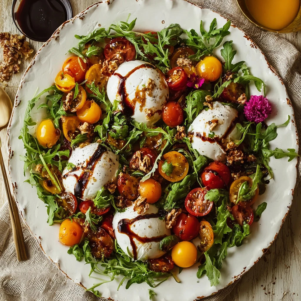 Ultimate Burrata Salad Balsamic Glaze Flavor Lovers