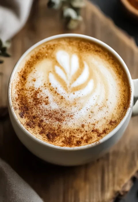 Warm Rich Hot Maple Brown Butter Latte Delight