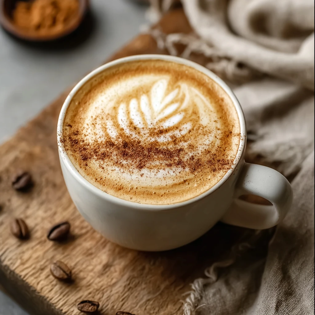 Warm Rich Hot Maple Brown Butter Latte Delight