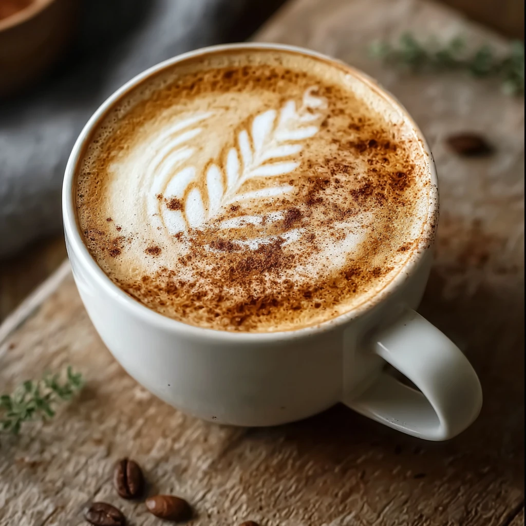 Warm Rich Hot Maple Brown Butter Latte Delight